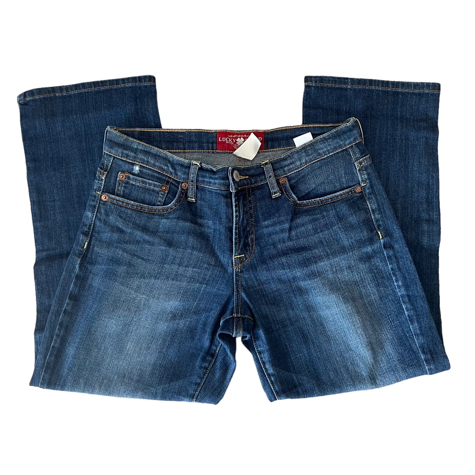 Lucky Brand Dark Wash Easy Rider Crop Jeans 6